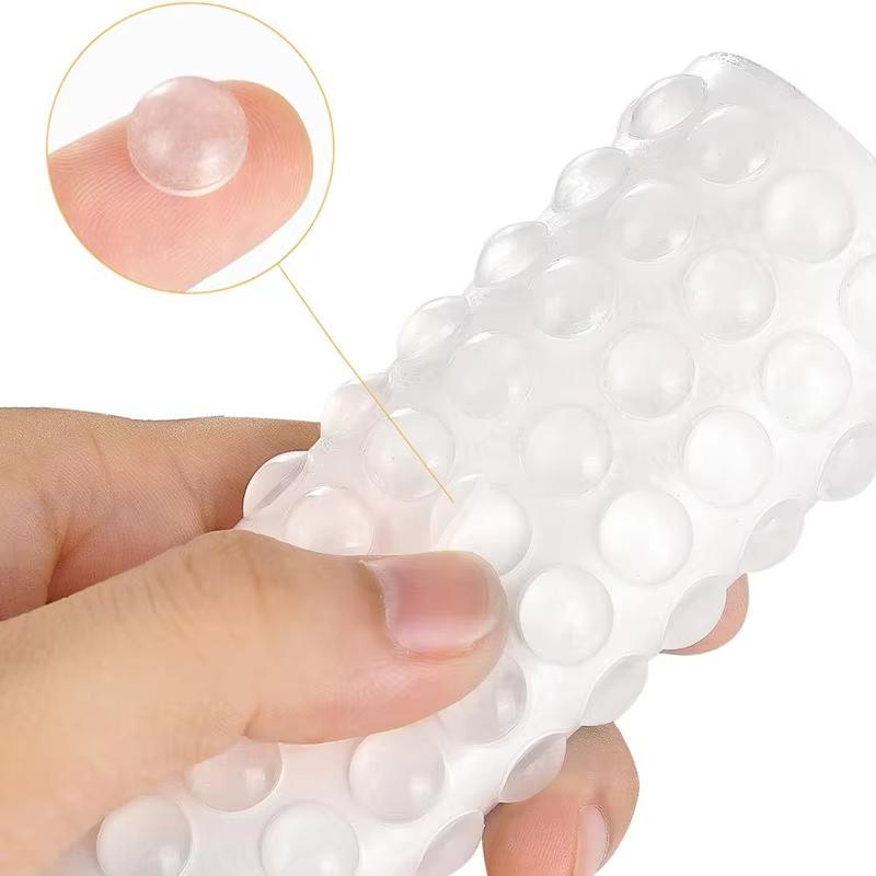 100pcs  Adhesive Rubber Feet Silicone, Slam Stopper Non Slip Furniture Pads Wall Protector for Cutting Board, Drawers,  Cabinet