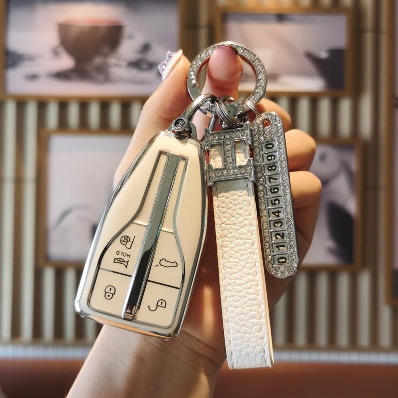 2023 Hongqi H5 Key Case for Women: Compatible with H7, H9, HS5, HS7, HS3 - Protective Car Key Cover and Buckle