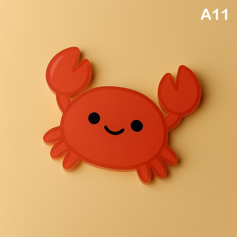 Cute Cartoon Acrylic Coaster Irregular Shapes Heat-Resistant Bowl Pad For Coffee, Tea, Hot Drinks Table Protectors Desk Decor