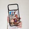 Cartoon Cute Snoopy Peanut Charlie Magsafe Wireless Charge Case For iPhone 11 12 13 14 15 16 17 Pro Max Snoopy Magnetic Holder