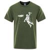 Summer Mens Tshirt High Quality 100 Cotton Funny Astronaut Print Casual Loose Cool Men Casual Loose Oneck Men Tshirt Tee Top