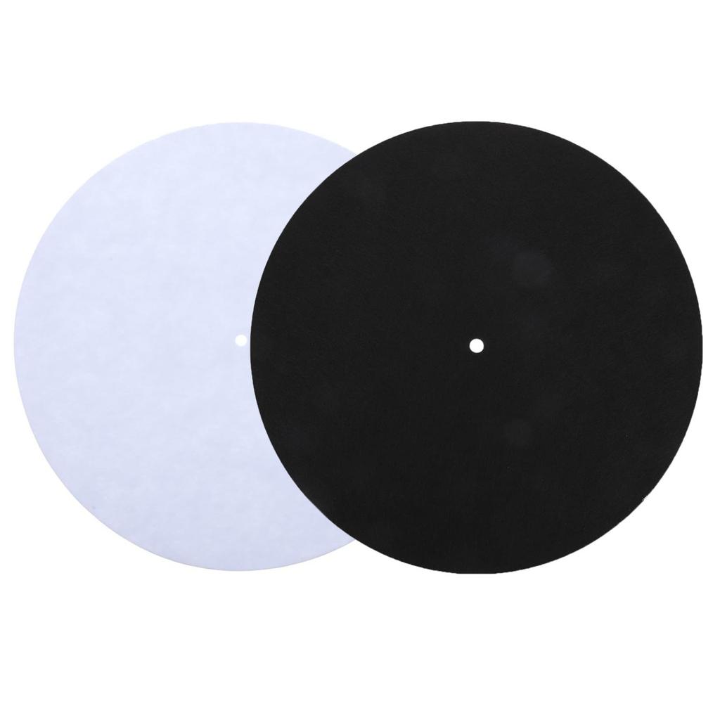 12-Zoll, 2-mm Plattenteller-Anti-Rutsch-Matte, Wollmatte, Stoßabsorbierende Plattenmatte für LP-Vinyl-Schallplatten und Plattenspieler