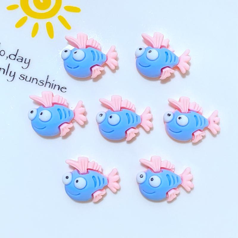 

20Pcs New Cute Mini Cartoon Animal Ocean Series Resin Flatback Cabochon Scrapbook Kawaii Embellishments Accessories