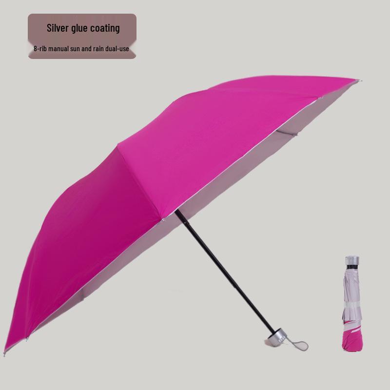 Automatic Compact UV-Blocking Sun and Rain Folding Umbrella - Large, Reinforced, Dual-Use for Students