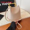 Street Style Bucket Bag For Women Pu Material With Magnetic Closure And Inner Pockets