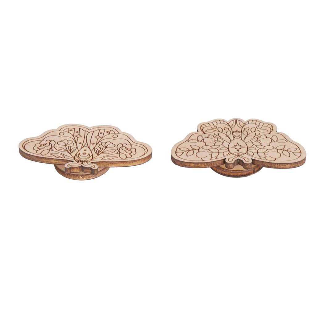Needle Minder Magnetic Storage Carved Beech Sheet for Cross Stitch Embroidery Handmade Products 3mm