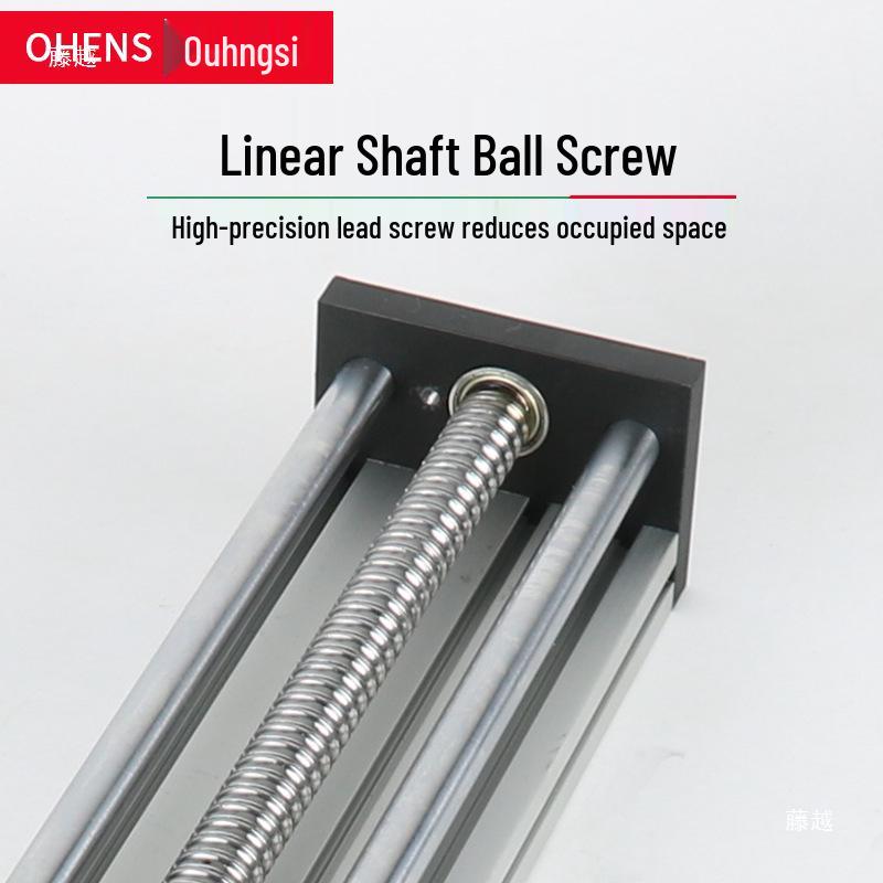80mm Breite Kugelgewindetrieb Doppel-Linear-Optische Wellen-Übersetzungs-Gleitbahn für 57 Schrittmotor
