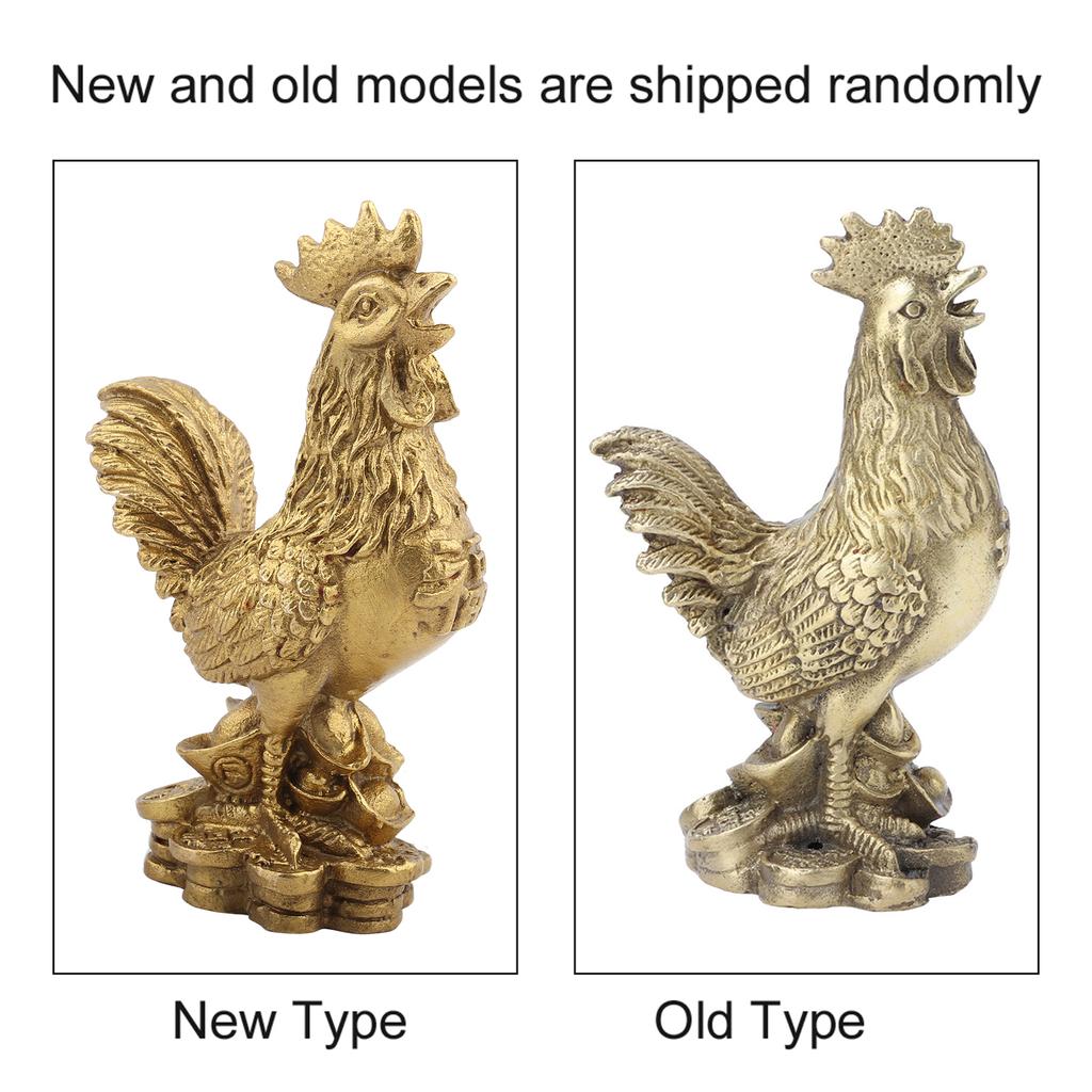 Best Pure Brass Rooster Chicken Symbol of Luck and Wealth In Geomantic Omen