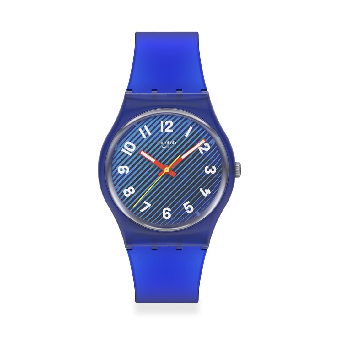 Swatch GENT BIOSOURCED WAVELENGTHS OF WATER Blue Wristwatch, SO28S107, Unisex, синий