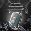 Gold Edge Car Key Case for Jeep Wrangler Sahara 21 & Wrangler 18-20 Models