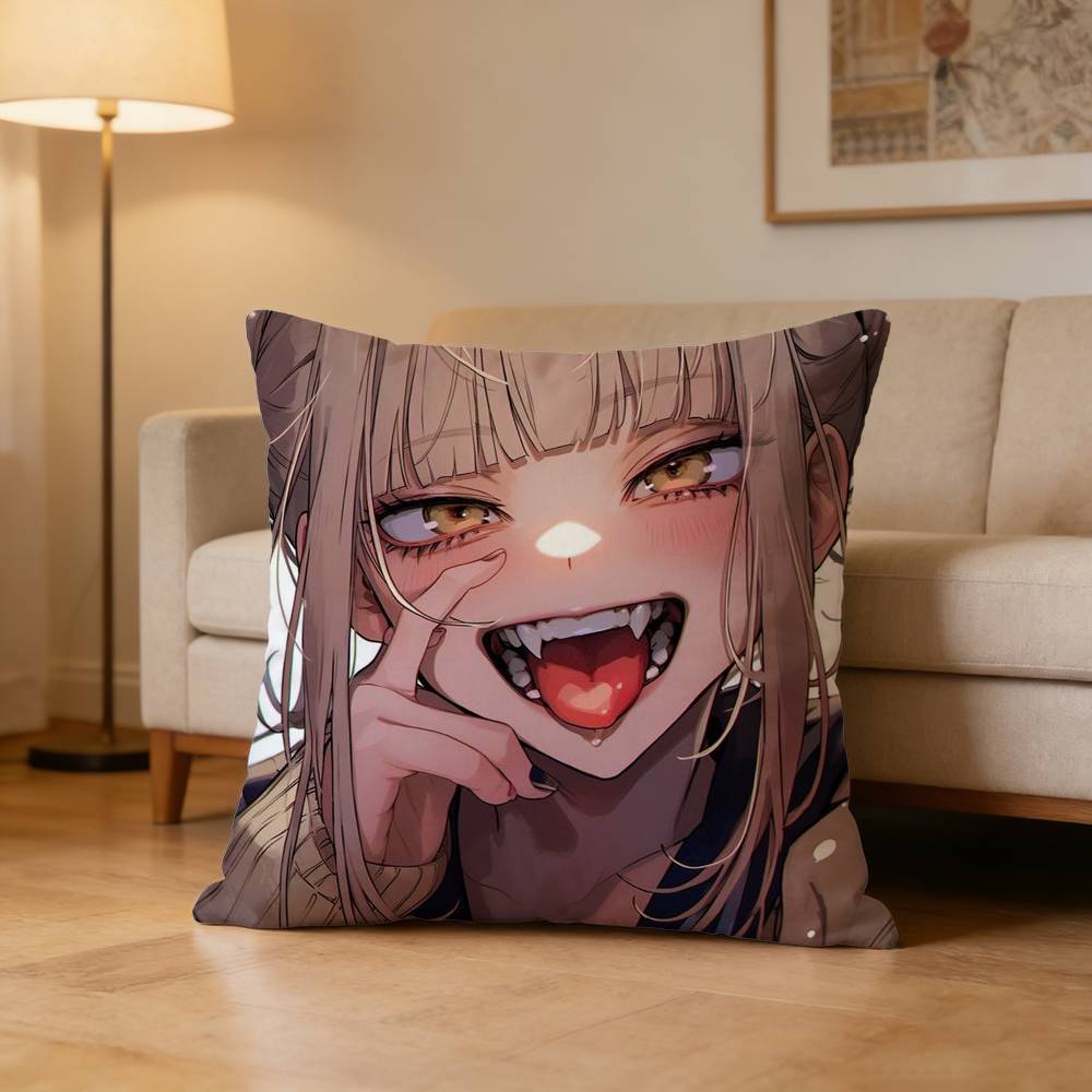 Anime H-Himiko Toga Academia Pillow Case For Sofa Living Room Home Office Decor Protective Cover