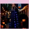 Cosplay Cloak Adult Light Up Features Fleece Fabric Halloween Ghost Demon Dress