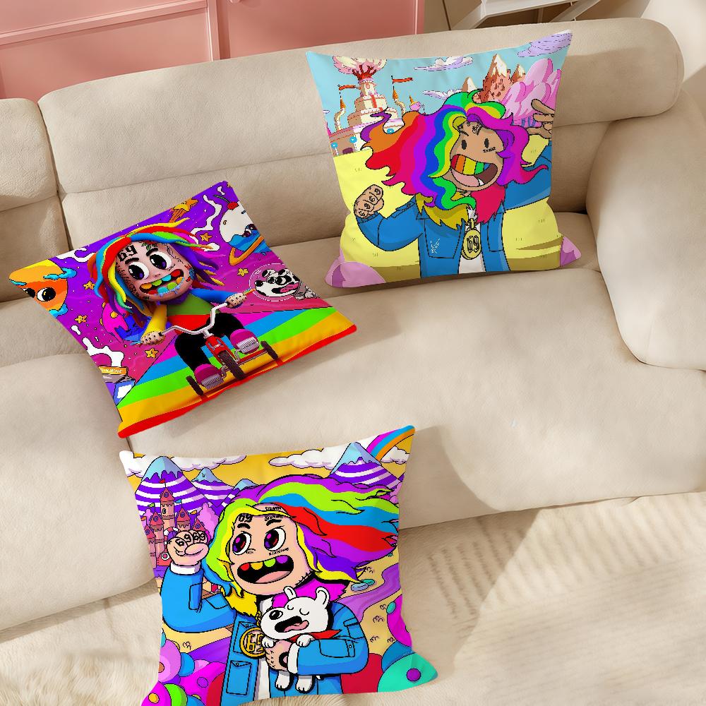 RAPPER R-6ix9ine Tapestry Pillow Case Applicable Space For Guest Rooms Interiors Cars Office House Decoration