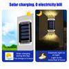 LED Solar Wall Light Outdoor Waterproof Solar Lamp Fence Deck Garden Patio Pathway Stair Street Landscape Balcony Decoration