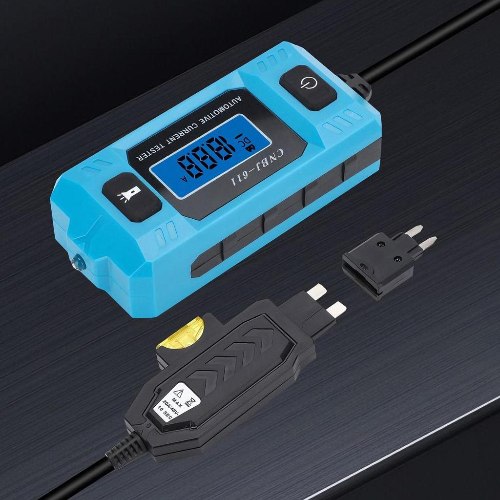 Automotive Circuit Fault Probe Tester 20A 48V Short Finder With Front Light High-Precision Car Fuse Tester With LCD Screen For