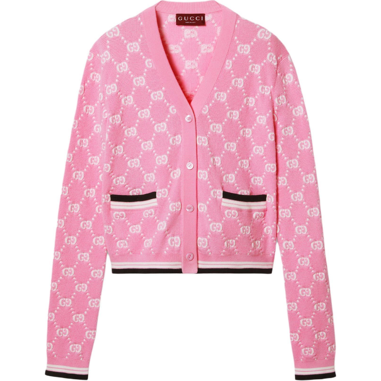 GUCCI Gg Intarsia Adīts Cardigans 788767-XKD1R-5841