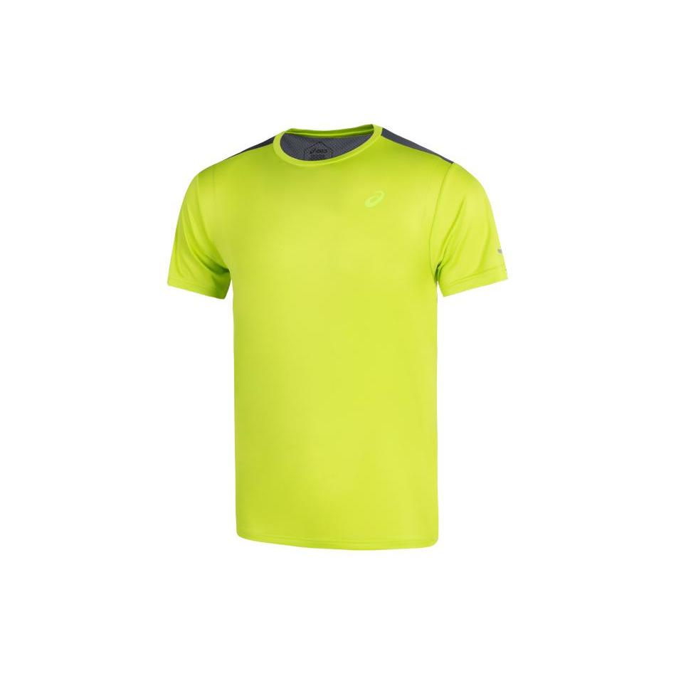 

New ASICS LITE SHOW T Shirts Men s Green/Gray 2011C767-302 M