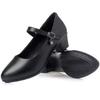 Women's Medium Heel Pumps - Soft Leather Non-Slip with Adjustable Buckle Comfortable for Daily & Casual Wear