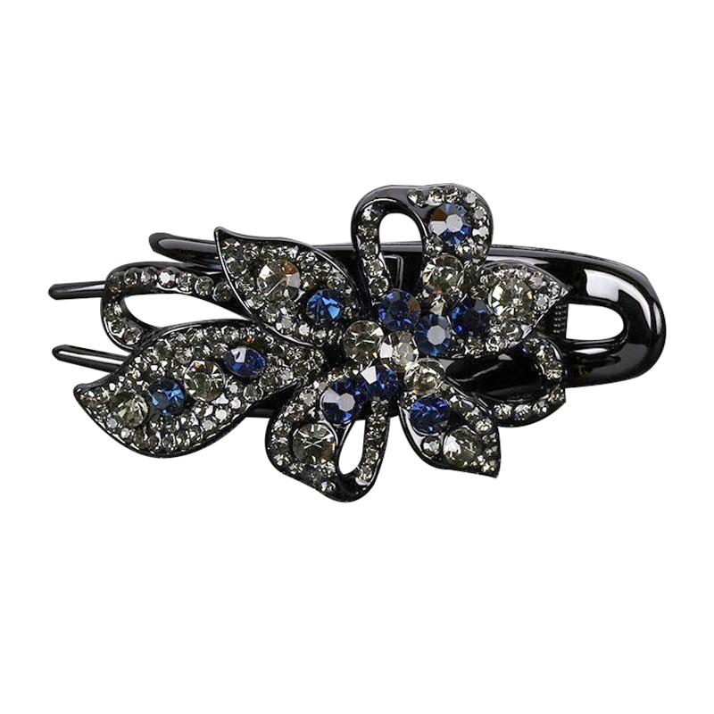 1Pc Hair Claws Hair Clips Plastic Fashion Duckbill Clip Women Rhinestone Hairgrip Hairpin