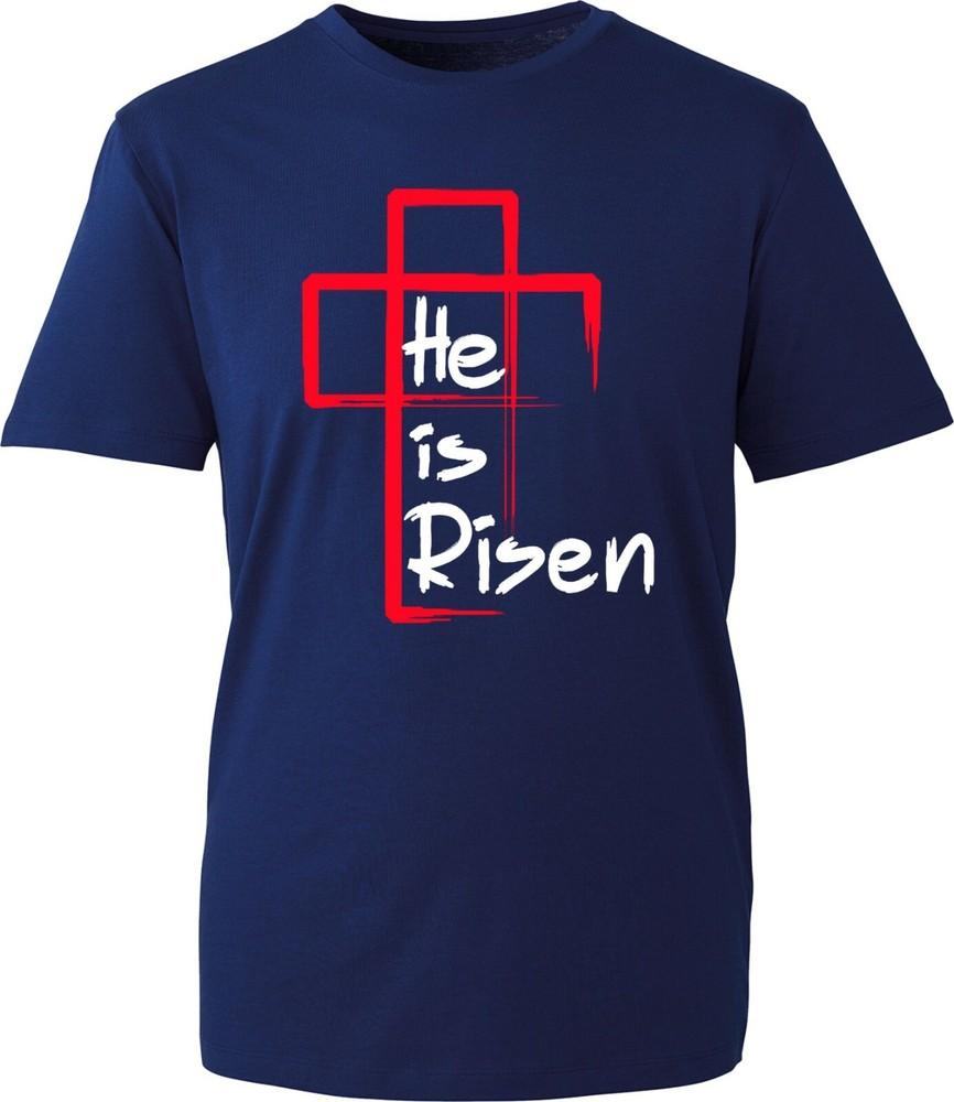 He Is Risen TShirt Jesus Crucifixion Resurrection Happy Easter Festival Gifts S