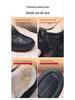 Women's Fleece-Lined Slip-On Winter Boots - Non-Slip and Warm Cotton Shoes for Middle-Aged and Elderly