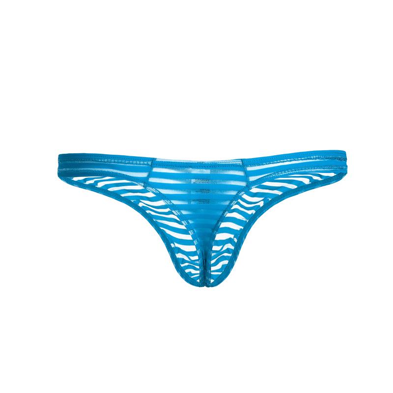 Perizoma a Righe in Rete Basso da Uomo - Intimo Estivo Trendy per Giovani