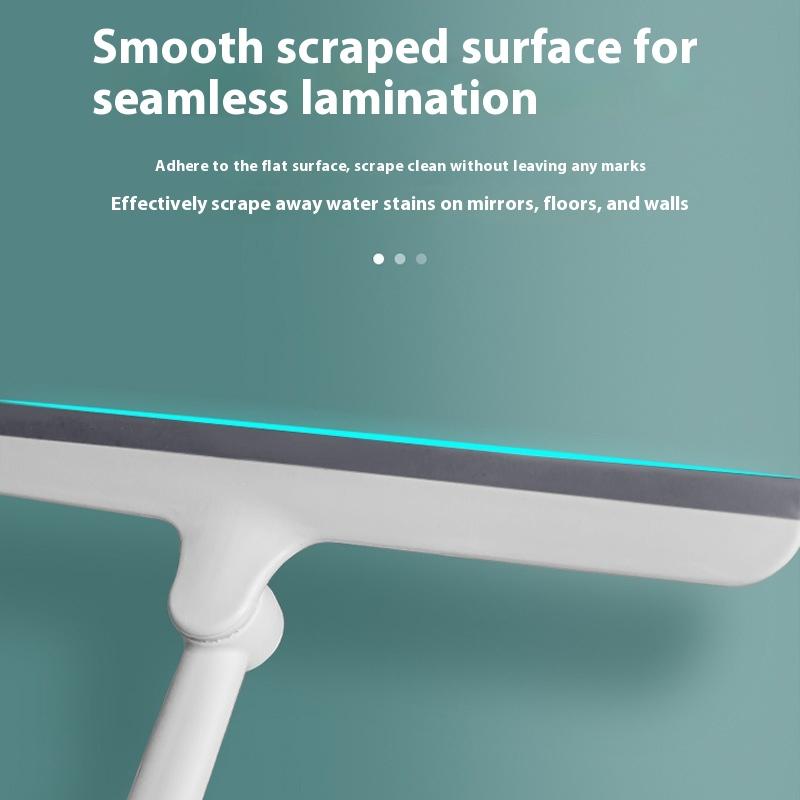 360 Degree Rotatable Shower Squeegee Glass Wiper Scraper Squeegee Cleaner With Silicone Holder Bathroom Mirror Scraper Cleaning