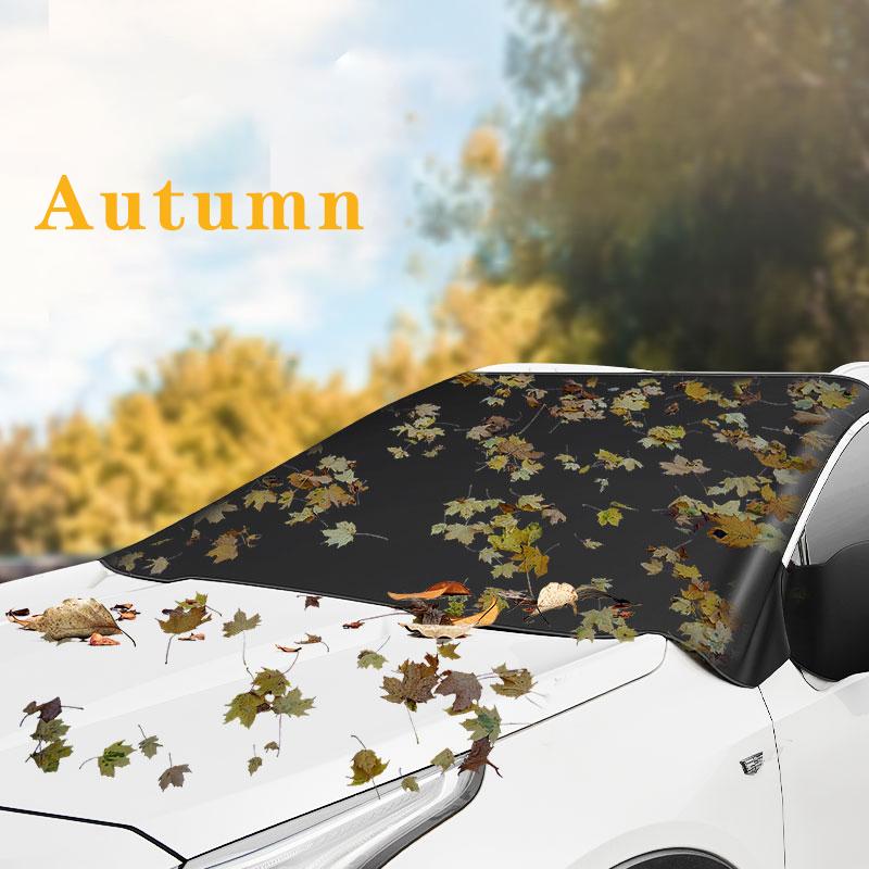 Two In One All-season Universal Car Snow Cover Frost Protection Anti Freezing  Sun Protection Sunshade For Tesla Model 3 Model Y