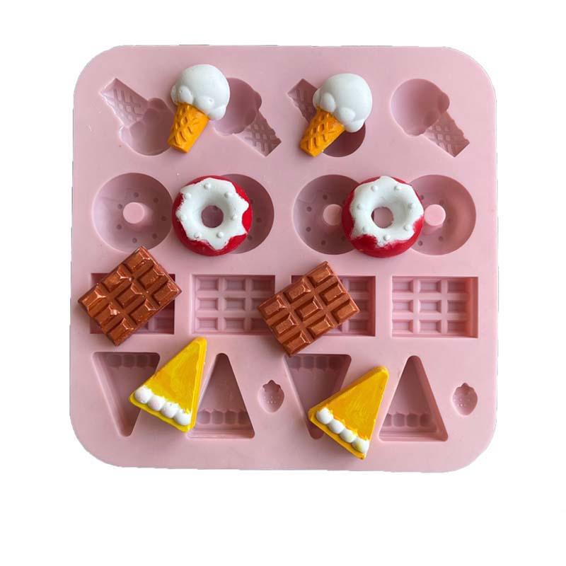Sugarcraft Candy Donuts Silicone Molds Fondant Cake Decorating Chocolate Wedding Decoration Mould