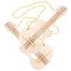 2 Pcs Baby Toys Woody Wooden Guitar Decor DIY Crafts Unfinished Music For Kids Graffiti Preschool