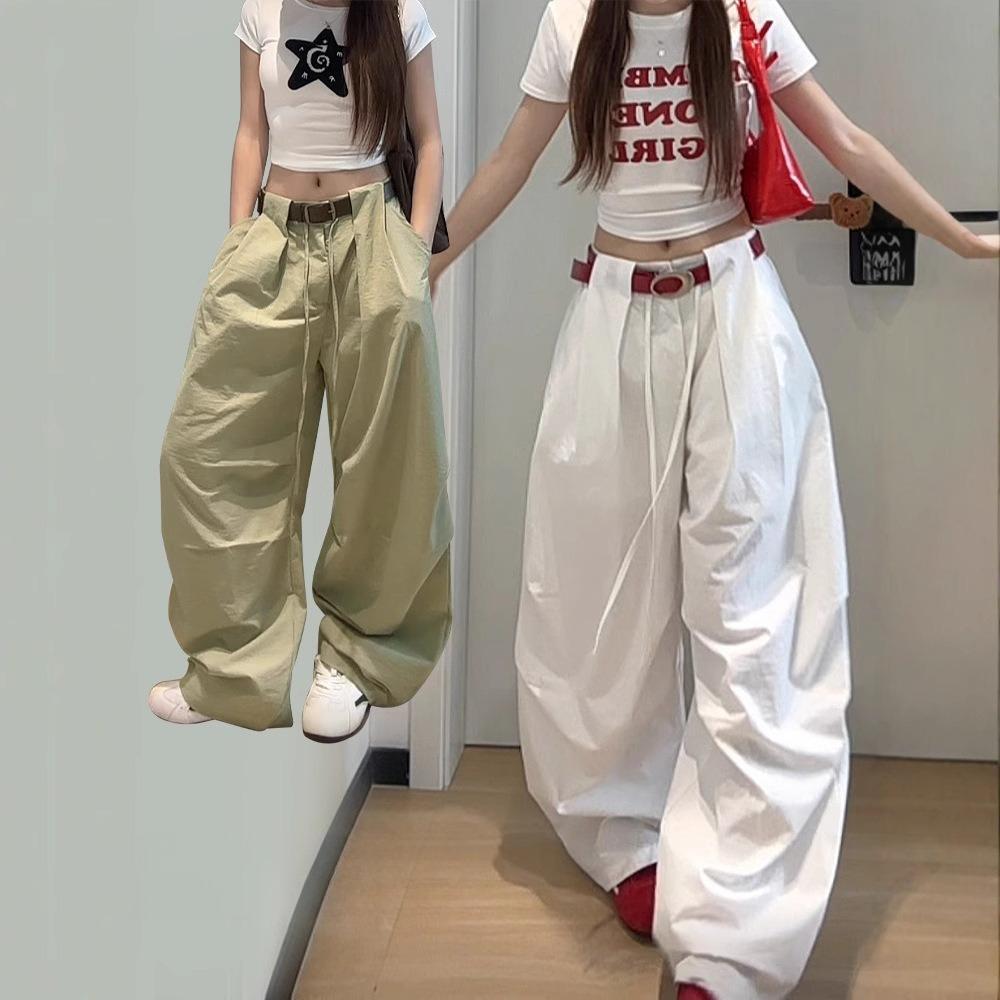 Summer New Loose Sports Quick-drying Pants Women's Solid Color Casual Versatile Wide-leg Pants