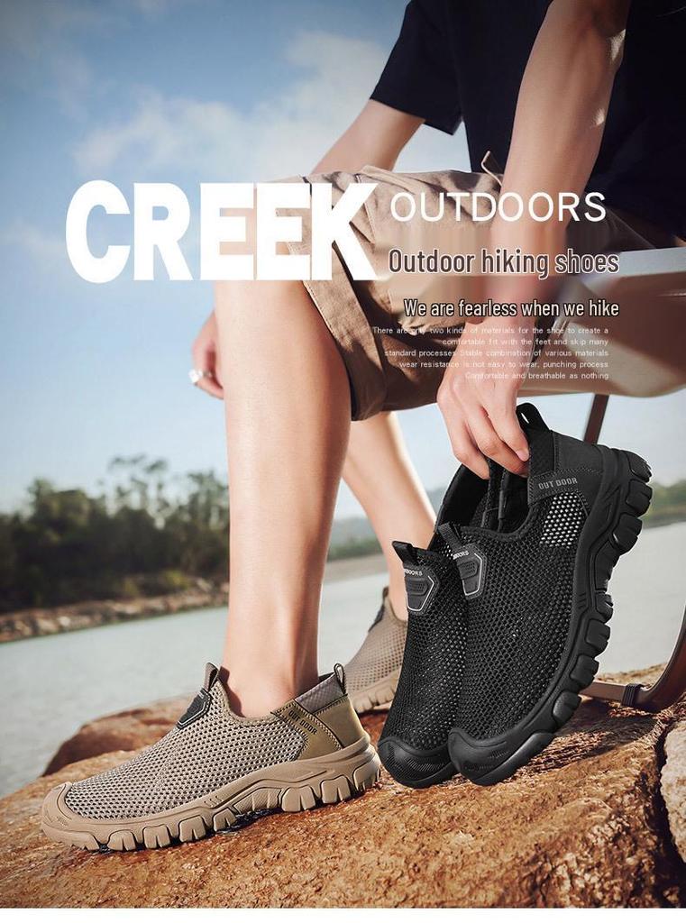 2025 Men's Summer Mesh Sandals: Lightweight, Breathable Outdoor Casual Shoes