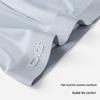 JD Zhizao Men's Ice Silk Antibacterial Seamless Boxer Briefs 3-Pack