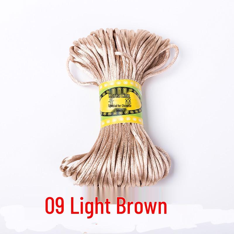 Korean Jade and Chinese Knot Weaving Cord - 20 Meters (No. 5 & No. 7)