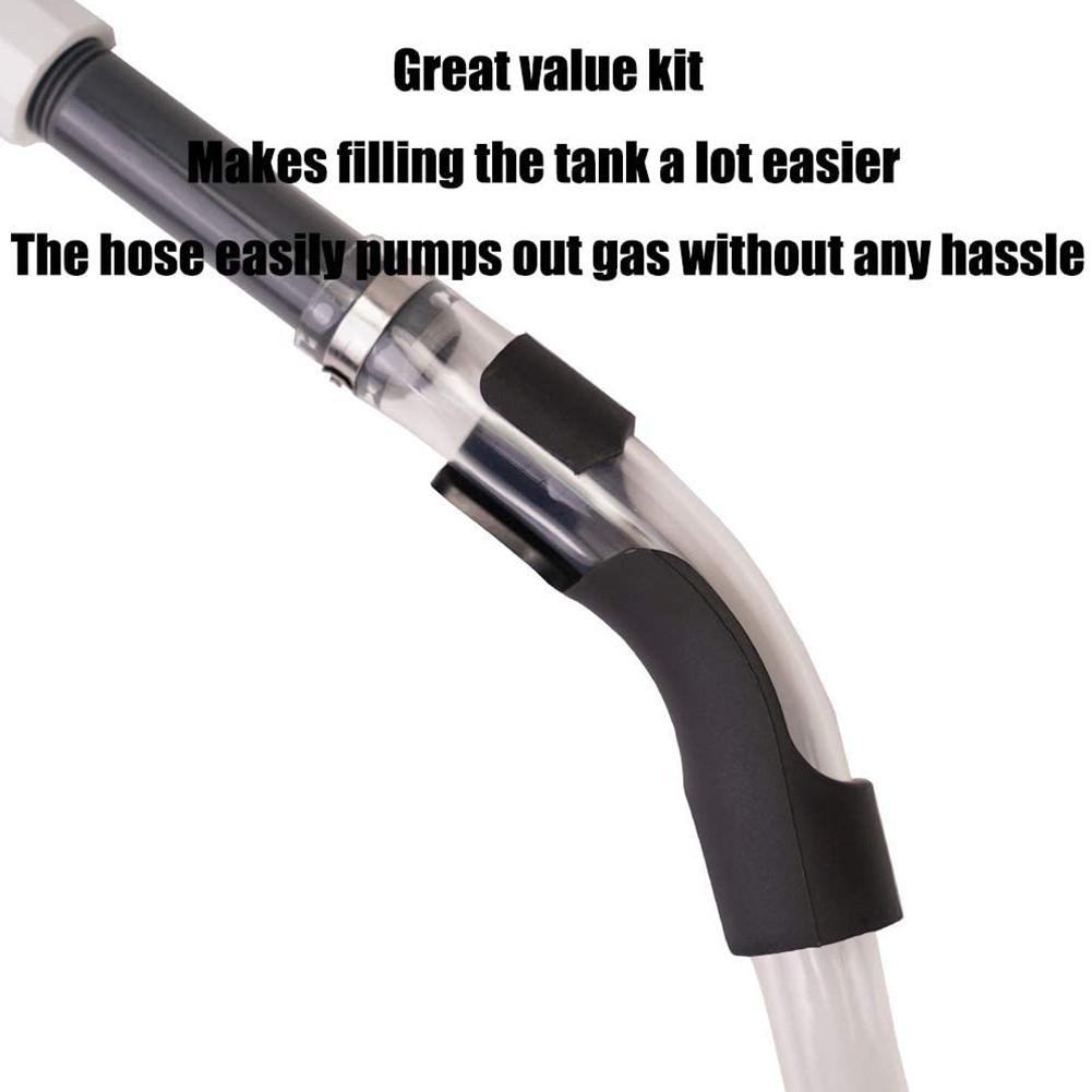 Race Car Motorcycle Gas Oil Fuel Jug Filler Hose With Shut-off Valve Hose Bender