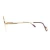 Very Good Cartier Glasses Trinity Half-Rim Round Frame Gold Used