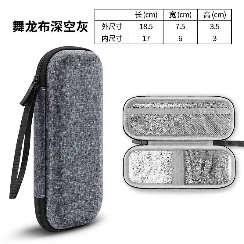 Retro Shaver Storage Box Portable Travel Storage Box EVA Hard Shell with Zipper Shaver Storage Bag Travel Essentials