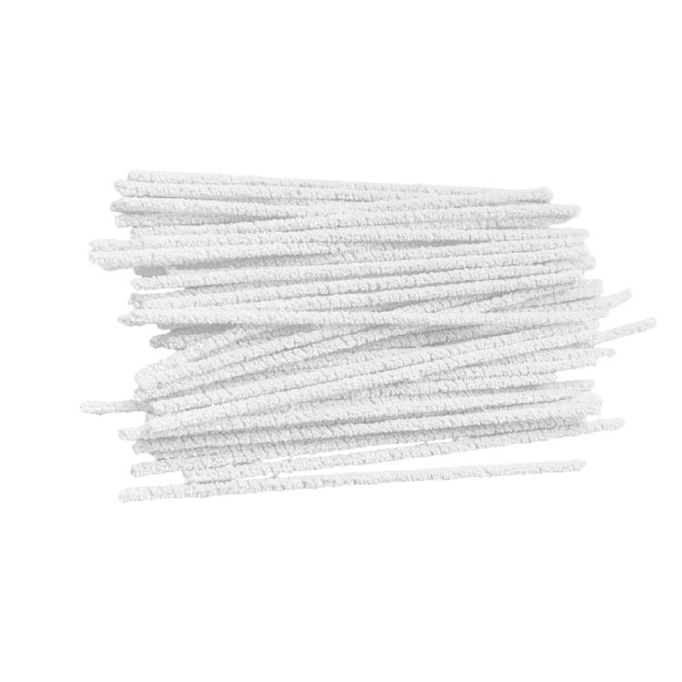 100PCS Pipe Cleaners Cotton Swabs Cleaning Cotton Rods Perfect for Flute and Musical Instruments Hygienic Maintenance