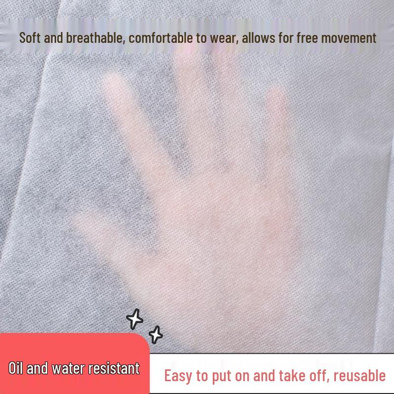 Dorosły Jednorazowy Śliniak Włókninowy do Jedzenia w Restauracjach Hot Pot, Raków i Grillowych