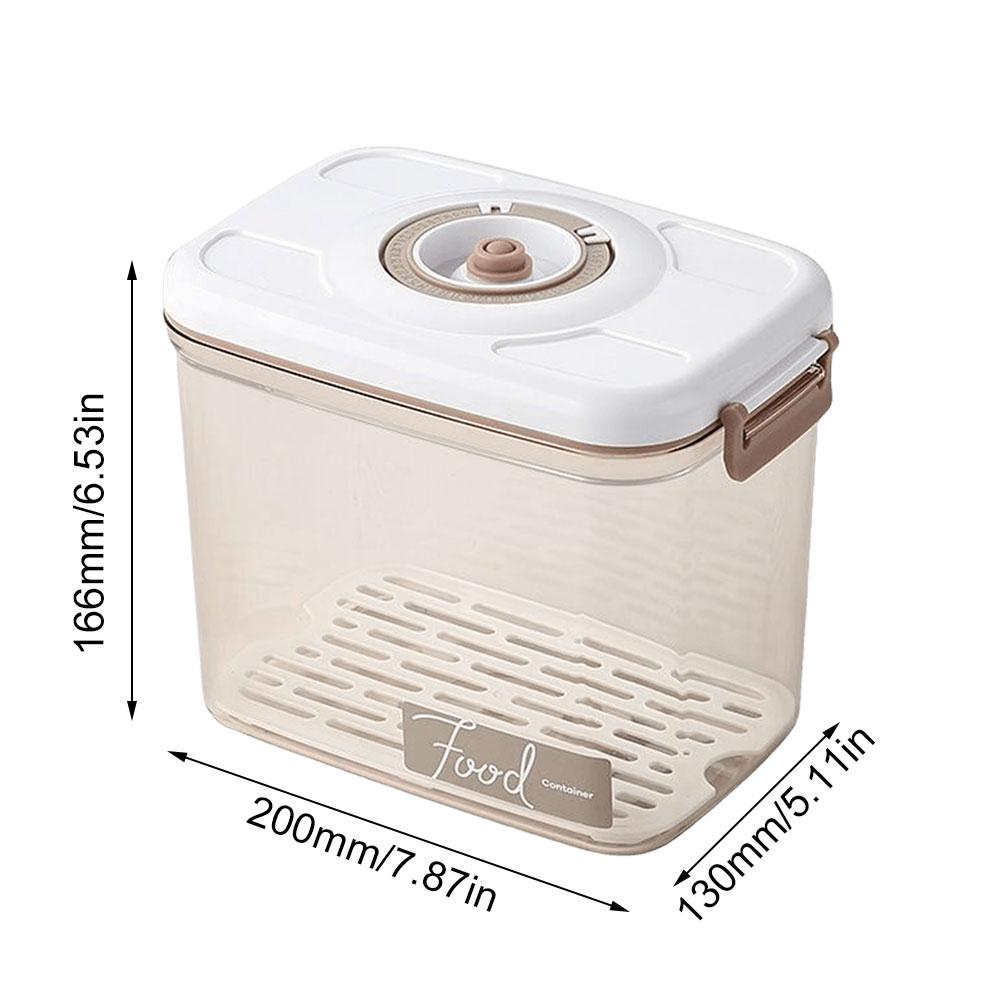 Vacuum Food Storage Box Fresh-Keeping Canister Sealed Storage Large Capacity Container Dispenser for Kitchen Food Storage Box