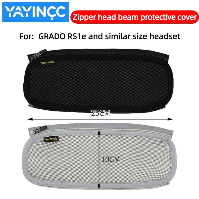 YAYINCC Headphone Head Beam Cover for GRADO RS1e Earphone Zipper knitted fabric headband protective cover Advanced feeling
