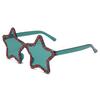 Star Shaped Glitter Sunglasses For Women Colorful Candy Tones UV400 Protection Trendy Party Shades For Festivals KJ136