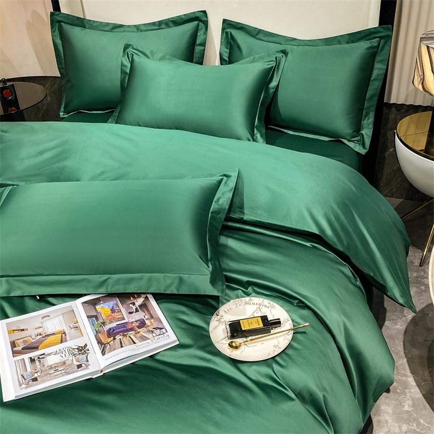 Luxury Bedding Set 100% Egyptian Cotton Duvet Cover Pillowcase Ru Europe Double Queen King Size Bed Linen Soft Bed Sheet Sets