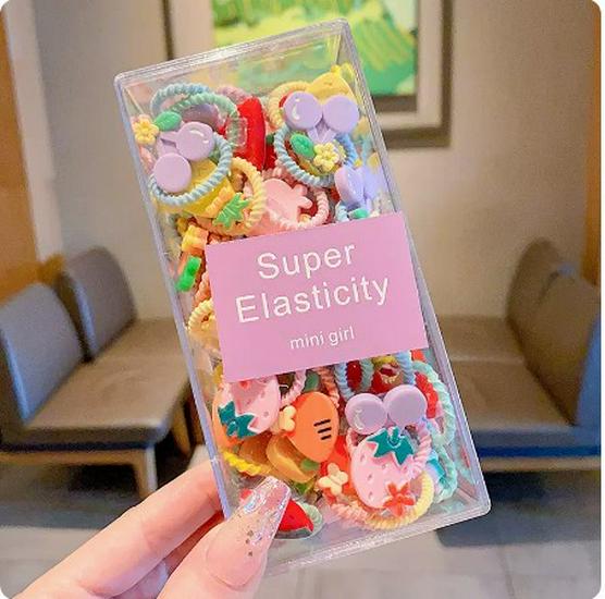 Child-Friendly Baby Hair Tie - Small, High Elasticity Rubber Band for Little Girls
