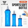 WRELS Running Water Bottle Soft Flask Folding Collapsible Water Bottle TPU BPA-Free Camping Hiking Travel Folding Water Bottle