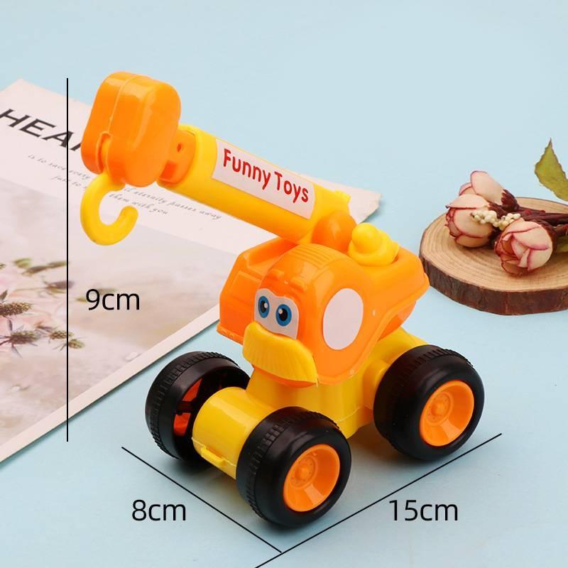 Engineering Vehicle Toy Set With Sliding Function For Boys And Girls