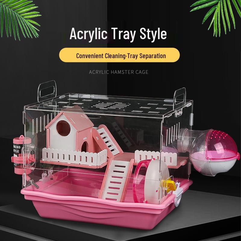 Large Basic Hamster Cage Villa Castle for Golden Hamsters