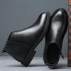 2026 New Business Men's Short Boots Retro Fashion Minimalist Style Outdoor Leisure Party Office Genuine Leather Chelsea Shoes