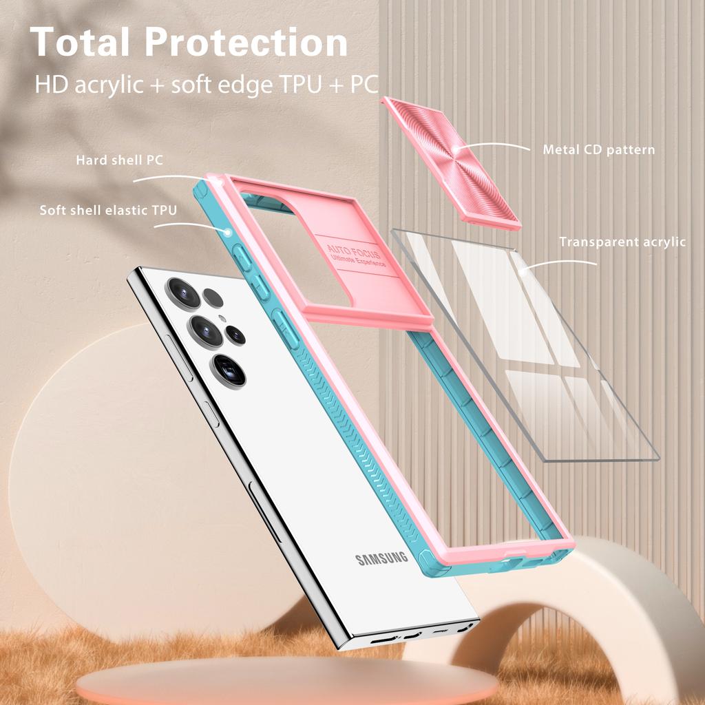 For Samsung Galaxy S25 Ultra Case TPU + PC Clear Phone Cover