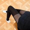 1pcs Fake Over-the-Knee Velvet Tights for Women Sheer Top and Opaque Bottom Pantyhose Female Slimming Stockings Long Socks Girls